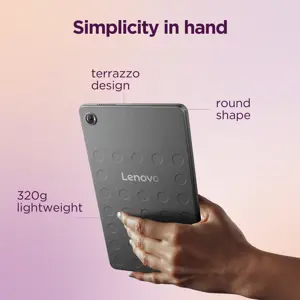 Lenovo Tab One 4G LTE (without power adapter) | ZAF10175SE | 8.7 " | Luna Grey | IPS | 1340 x 800 pixels | MediaTek | Helio G85 | Soldered LPDDR4x GB | 4 | 64 GB | 4G | Wi-Fi | Front camera | 2 MP | Rear camera | 8 MP | Bluetooth | 5.3 | Android | 14 (OS upgrades until Android 16 and 4 years security patches) | Warranty 24 month(s) | Clear Case, USB-A to USB-C cable, Manual