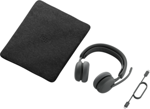 Logitech Zone Wireless 2 ES for Business MS Teams Belaidės ausinės, Bluetooth, Graphite