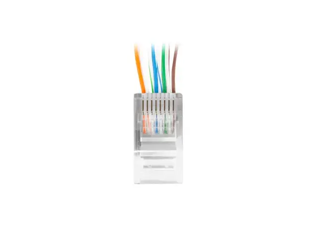 LANBERG PLU-6000EZ Lanberg Plug RJ-45 UTP CAT6, 8P8C (100PCS) Pass Trough