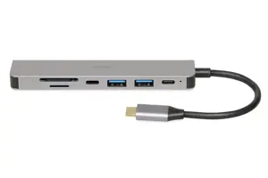 "iBox IUH3SL4K" nešiojamojo kompiuterio dokas/prievadų replikatorius USB 3.2 Gen 1 (3.1 Gen 1) Type…