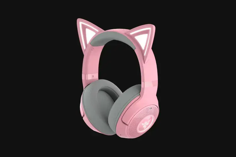 "Razer Kraken V2 Kitty BT" ausinės, belaidės, kvarcinės