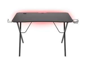 Žaidimų stalas Natec Genesis Holm 200 RGB, Juoda