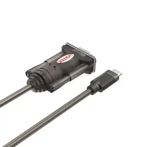 UNITEK Y-1105K nuoseklusis kabelis Juodas 1,5 m DB-9