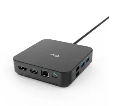 I-TEC USB-C HDMI Dual DP doko stotelė su 100 W maitinimo šaltiniu
