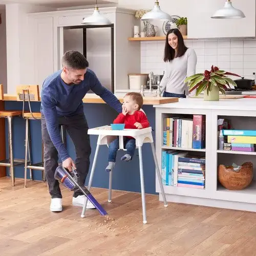 "Black & Decker" BHHV520BFP rankinis dulkių siurblys Juoda, violetinė