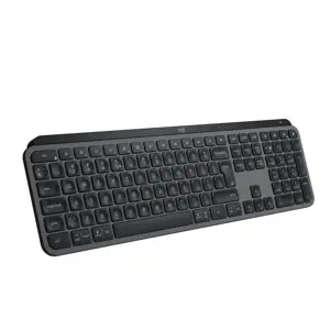 "Logitech MX Keys S", pilno dydžio (100 %), RF belaidis + "Bluetooth", žirklinis klavišų jungiklis, QWERTY, šviesos diodas, grafito spalvos