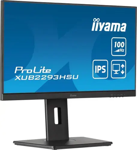 iiyama ProLite XUB2293HSU-B7 Monitorius 21.5'' IPS FHD 1920x1080, 1 ms, 300 cd/m2, 100 Hz, Juoda