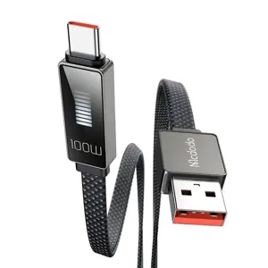 "Mcdodo" USB-C kabelis CA-4980 su ekranu 1,2 m (juodas)