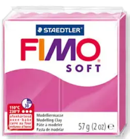 Modelinas FIMO SOFT, 57 g, aviečių raudona sp.