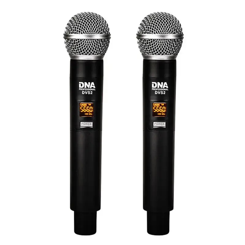 DNA Professional DVS2 - wireless microphone, 2 handheld transmitters + base unit (560–590 MHz)
