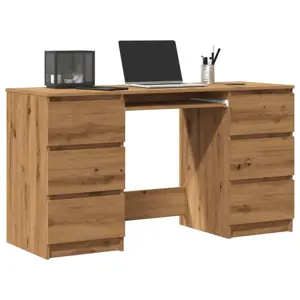 Rašomasis stalas, artisano, 140x50x77cm, apdirbta mediena