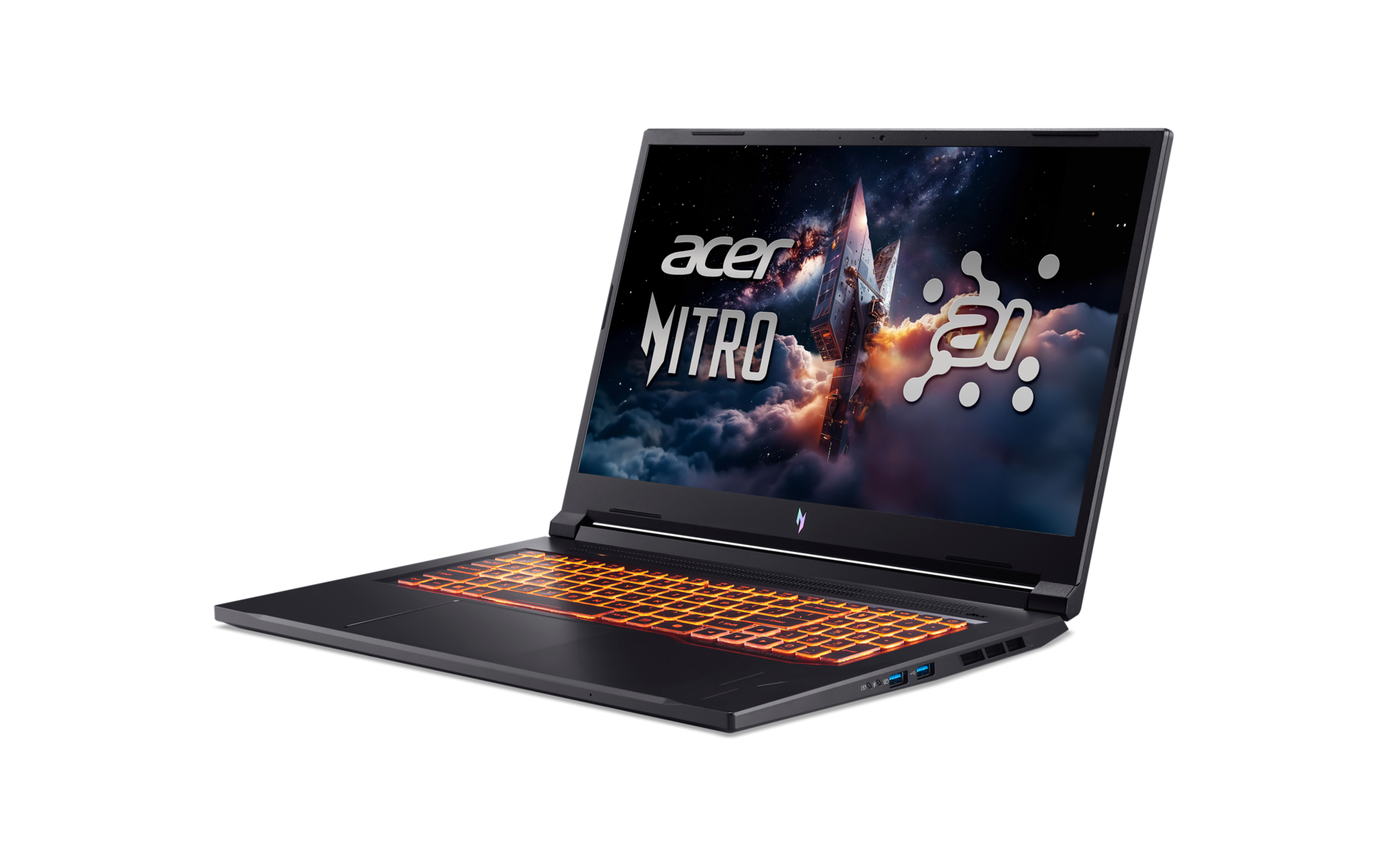 Nešiojamas kompiuteris Acer Nitro V 17 AI ANV17-41-R3C8, 240, 512 GB, 17,3 Coliai, Windows 11 Home