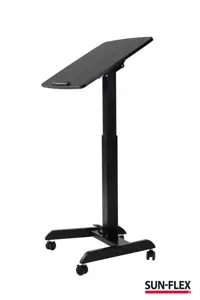 Reguliuojamo aukščio stalas SUN-FLEX®EASYDESK PRO, 60x52cm, juodas