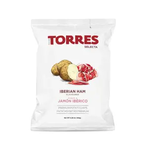 Bulvių traškučiai TORRES, Iberico kumpio skonio, 150 g.