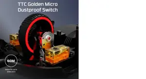 "HyperX Pulsefire Haste" - žaidimų pelė (juoda-raudona), dvipusė, optinė, A tipo USB, 16000 DPI, juoda, raudona