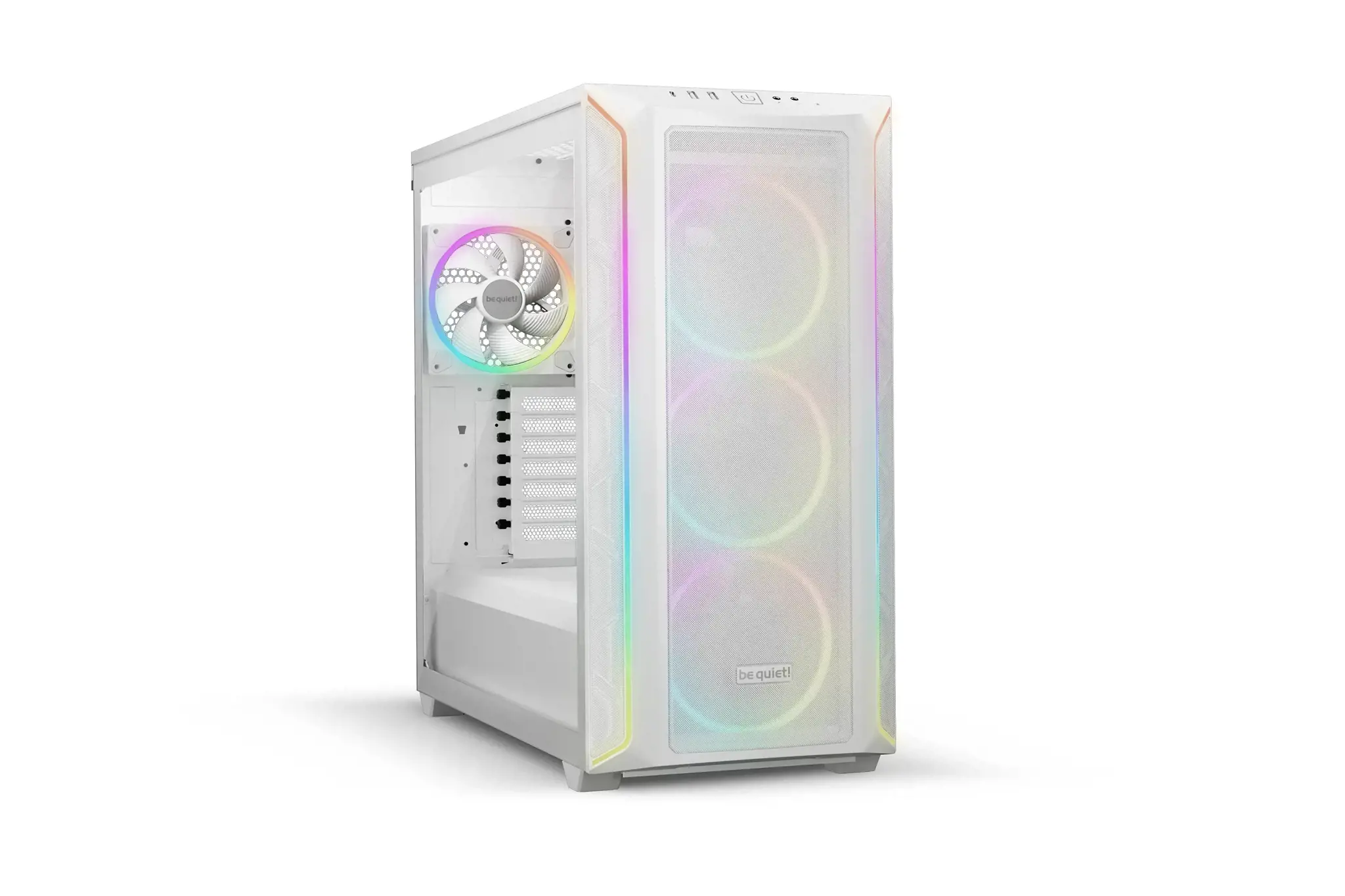 Būkite tylūs! Shadow Base 800 FX White, Midi Tower, Kompiuteris, Balta, ATX, EATX, micro ATX, Mini-ITX, Akrilonitrilo butadieno stirenas (ABS), Plienas, Grūdintas stiklas, Multi