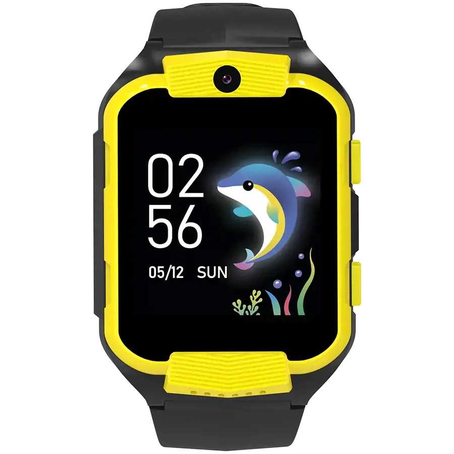 CANYON Cindy KW-41, 1,69'' IPS spalvotas ekranas 240*280, ASR3603C, Nano SIM kortelė, 192+128MB, GSM(B3/B8), LTE(B1.2.3.5.7.8.20) 680 mAh baterija, integruota TF kortelė: 512MB, geltona, šeimininkas: 53,3*42,3*14,5 mm, dirželis: 230*20 mm, 36 g