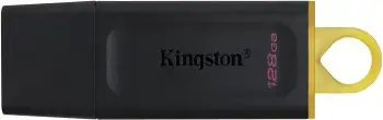KINGSTON 128 GB USB3.2 Gen1 "DataTraveler Exodia" juoda + geltona