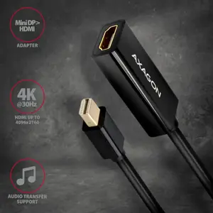 AXAGON RVDM-HI14N Mini DP > HDMI 1.4 adapteris 4K/30Hz