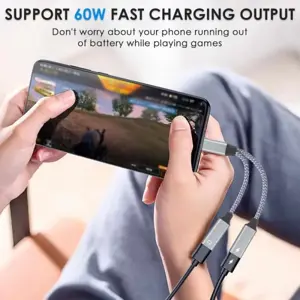 PremiumCord adapter USB-C Splitter 2in1