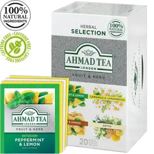 Arbata AHMAD FRUIT & HERB SELECTION, 20 arbatos vokelių