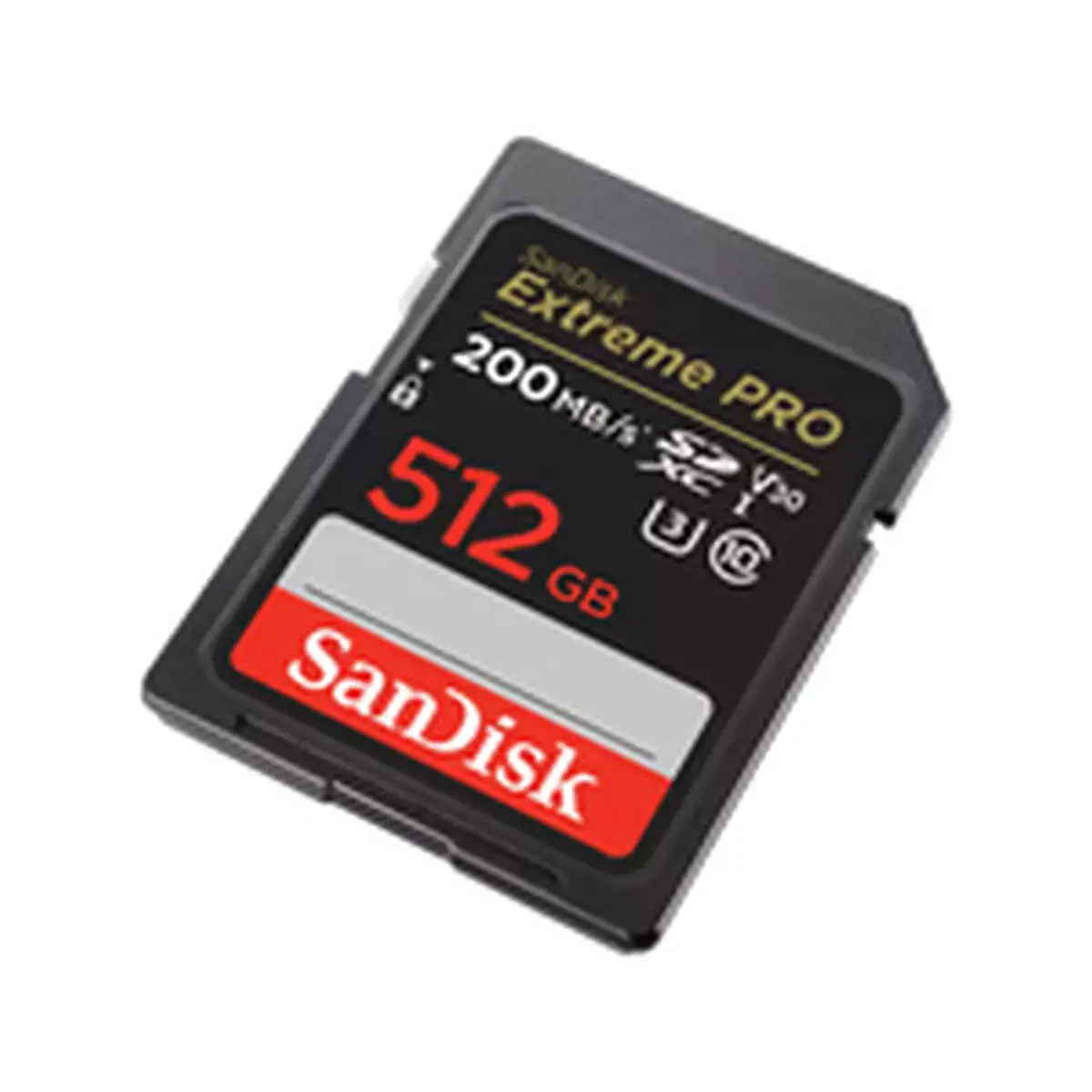 SANDISK Extreme PRO 512GB microSDXC + 2 metų RescuePRO Deluxe iki 200MB/s ir 140MB/s skaitymo/rašymo greitis, UHS-I, 10 klasė, U3, V30