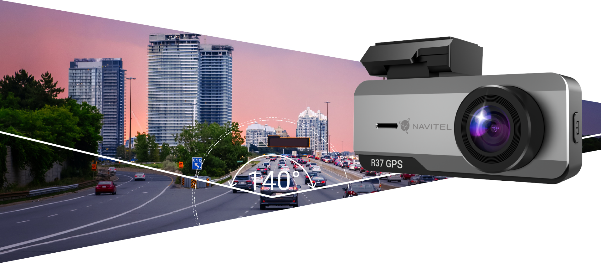 Navitel Compact dashcam complete with GPS module | R37 GPS | Full HD 1920х1080 | GPS (satellite) | Maps included