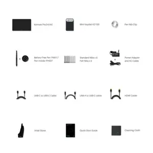 "Huion Kamvas Pro 24" 4K grafikos planšetinis kompiuteris