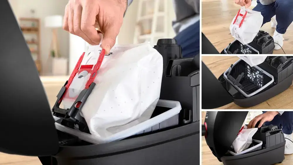 Bosch Serie 4 BGB41POW1 850 W black bagged vacuum cleaner