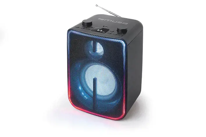 "Muse Bluetooth Party Box" garsiakalbis su akumuliatoriumi M-1802DJ 60 W, belaidis ryšys, juodas, "Bluetooth