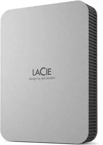 LACIE mobilusis diskas HDD USB-C 5TB 2,5 colio Mėnulio sidabro spalvos su USB-C kabeliu