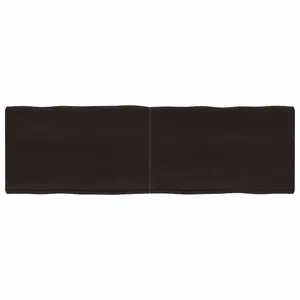 Stalviršis, tamsiai ruda, 160x50x(2-6) cm, medienos masyvas