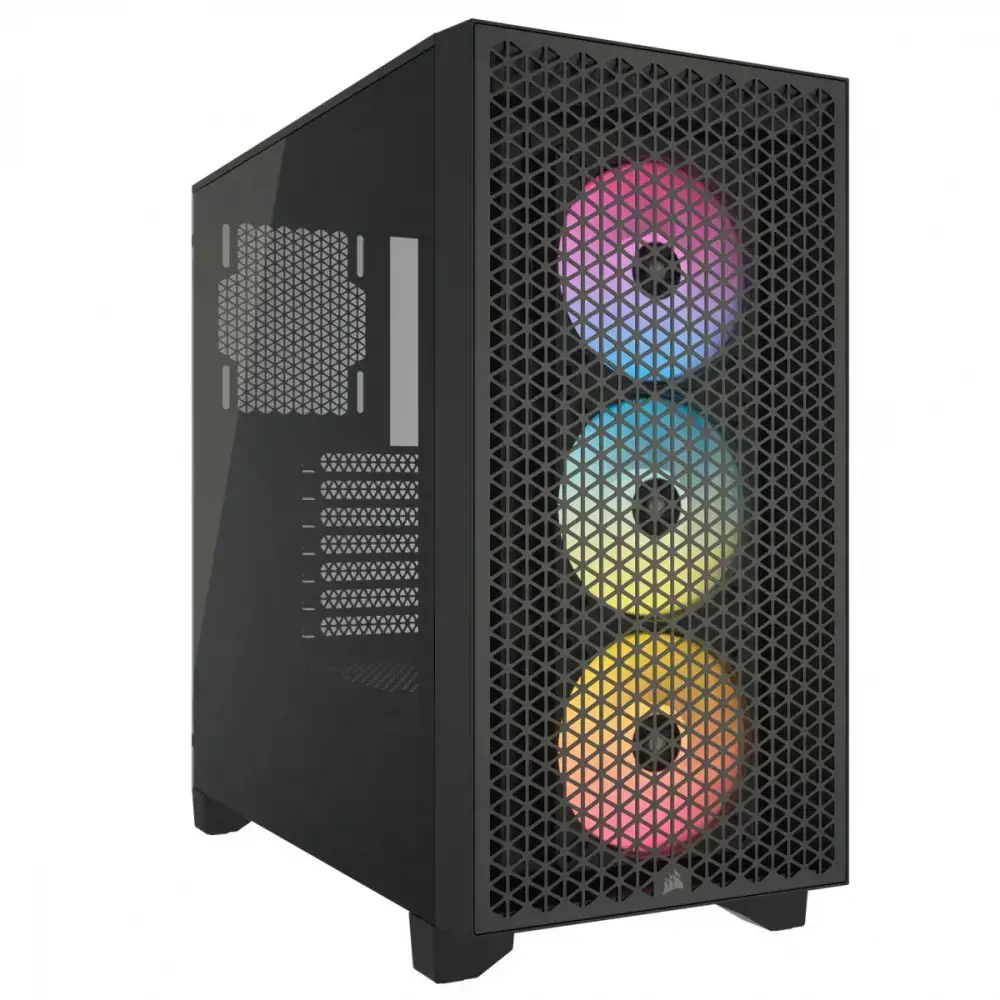 3000D Airflow RGB TG Mid-Tower juodos spalvos
