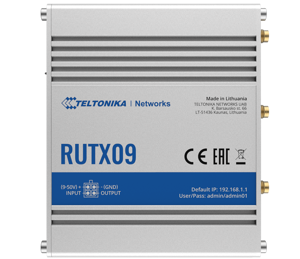 TELTONIKA RUTX09 LTE-A/CAT6 pramoninis maršrutizatorius