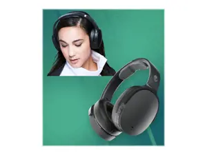 "Skullcandy" belaidės ausinės "Hesh ANC Over-ear", slopinančios triukšmą, belaidės, tikrai juodos spalvos