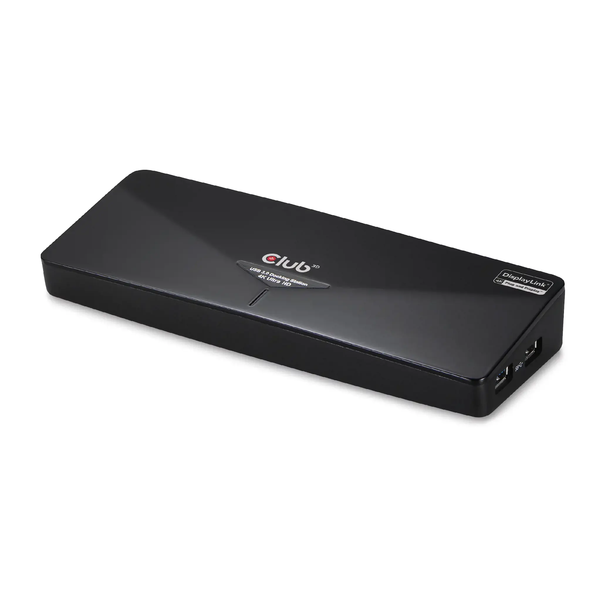 CLUB3D CSV-3103D The Club 3D Universal USB 3.1 Gen 1 UHD 4K Docking station DisplayLink™, Wired, USB 3.2 Gen 1 (3.1 Gen 1) Type-A, 1.4a, USB, 10,100,1000 Mbit/s, Black