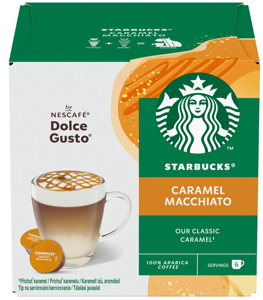 Kavos kapsulės STARBUCKS, Dolce Gusto Caramel Macchiato, 12 vnt, 127,8g