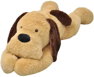 Minkštas žaislinis šuo, pliušinis, rudas, 160 cm