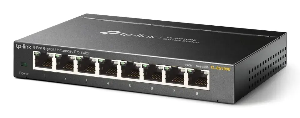 TP-Link TL-SG108E network switch Managed L2 Gigabit Ethernet (10/100/1000) Black