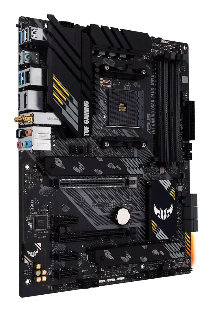 ASUS TUF GAMING B550-PLUS WIFI II, AMD, "Socket AM4", 3 kartos "AMD Ryzen 5", 3 kartos "AMD Ryzen™ 7", 3 kartos "AMD Ryzen™ 9", DDR4-SDRAM, 128 GB, DIMM