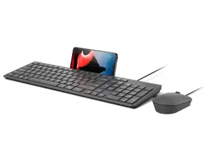 Lenovo 310 USB-A Wired Combo US English | Keyboard and Mouse Set | Wired | Mouse included | US English | Luna Grey