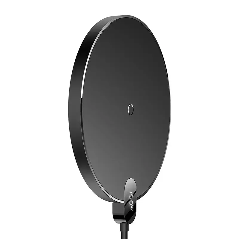 Indukcinis belaidis įkroviklis "Baseus Digital LED 15W" (juodas)