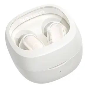 Belaidės ausinės "Baseus Bowie WM02 TWS", "Bluetooth 5.0" (baltos spalvos)