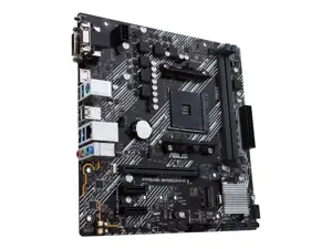 ASUS Prime B450M-K II, AMD, Socket AM4, AMD Ryzen™ 3, 2-osios kartos AMD Ryzen™ 3, AMD Ryzen™ 5, 2-osios kartos AMD Ryzen™ 5, AMD..., DDR4-SDRAM, 64 GB, DIMM