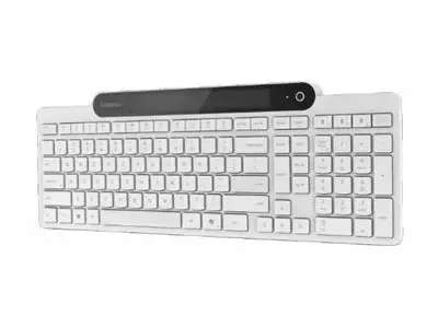 Lenovo 800 Self-Charging Bluetooth Keyboard-US English | Keyboard | Bluetooth | US English | White