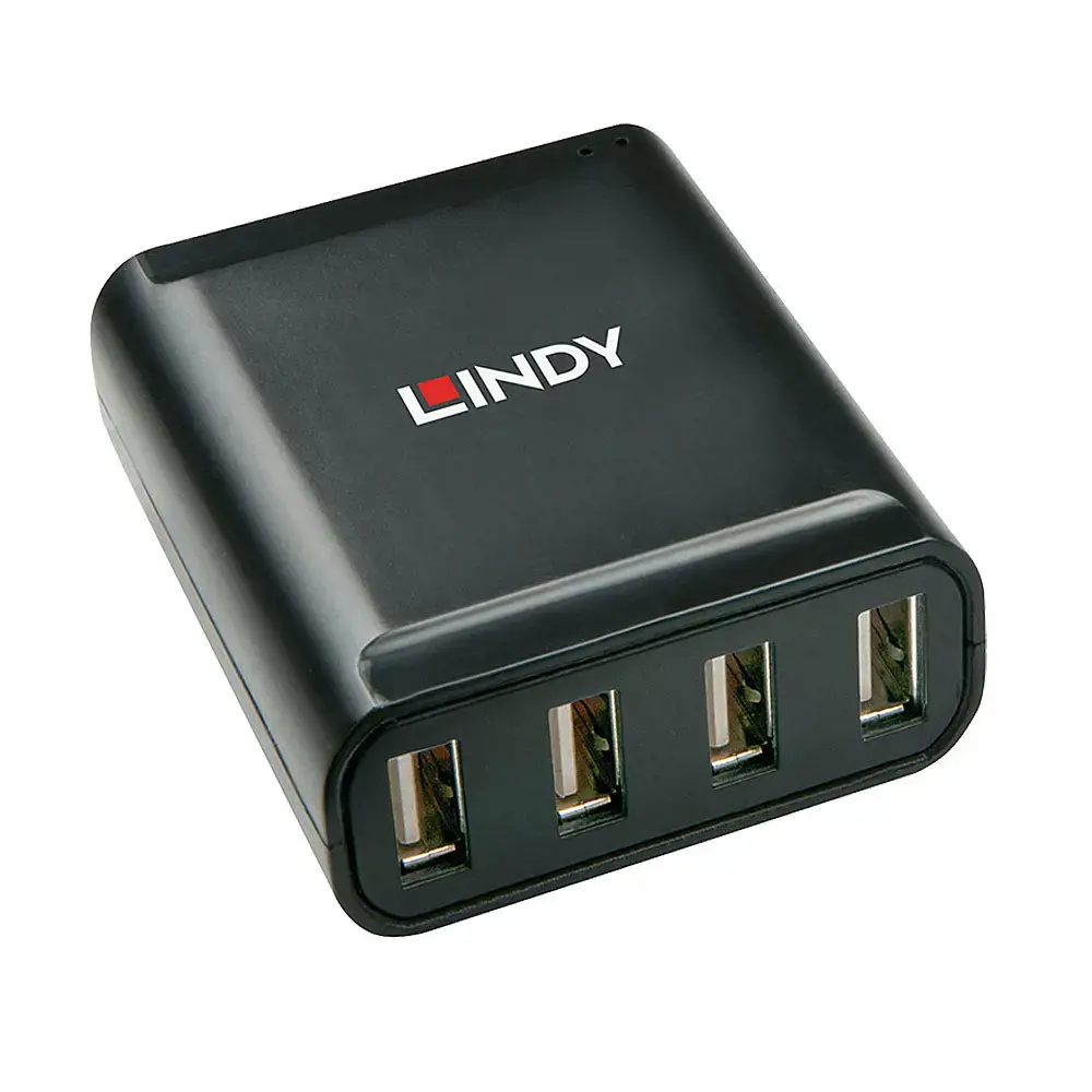 "Lindy" USB 2.0 Cat.5 ilgintuvas 60 m, 4 prievadai, USB 2.0, RJ-45, USB 2.0, juodas, metalinis, 52 mm, 60 mm