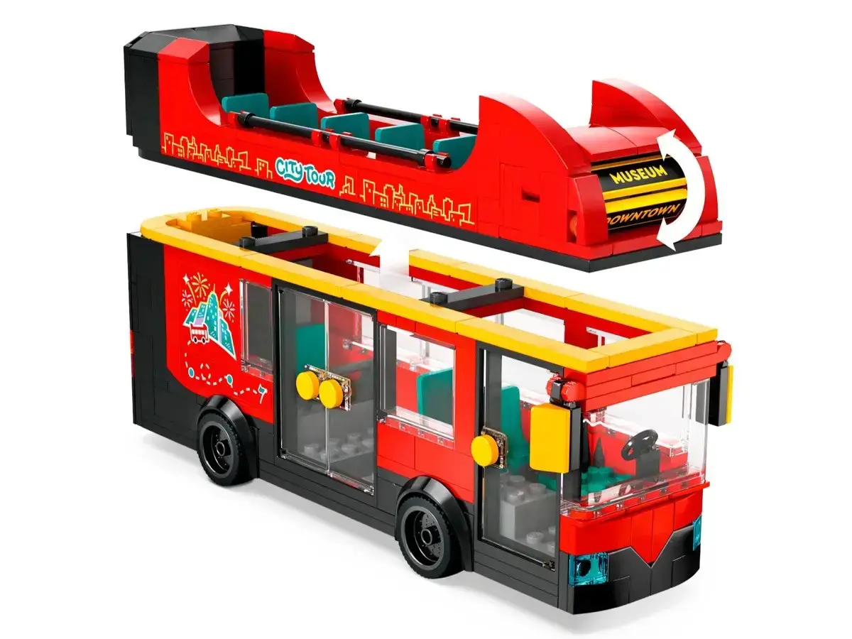 LEGO CITY 60407 Red Double-Decker Sightseeing Bus