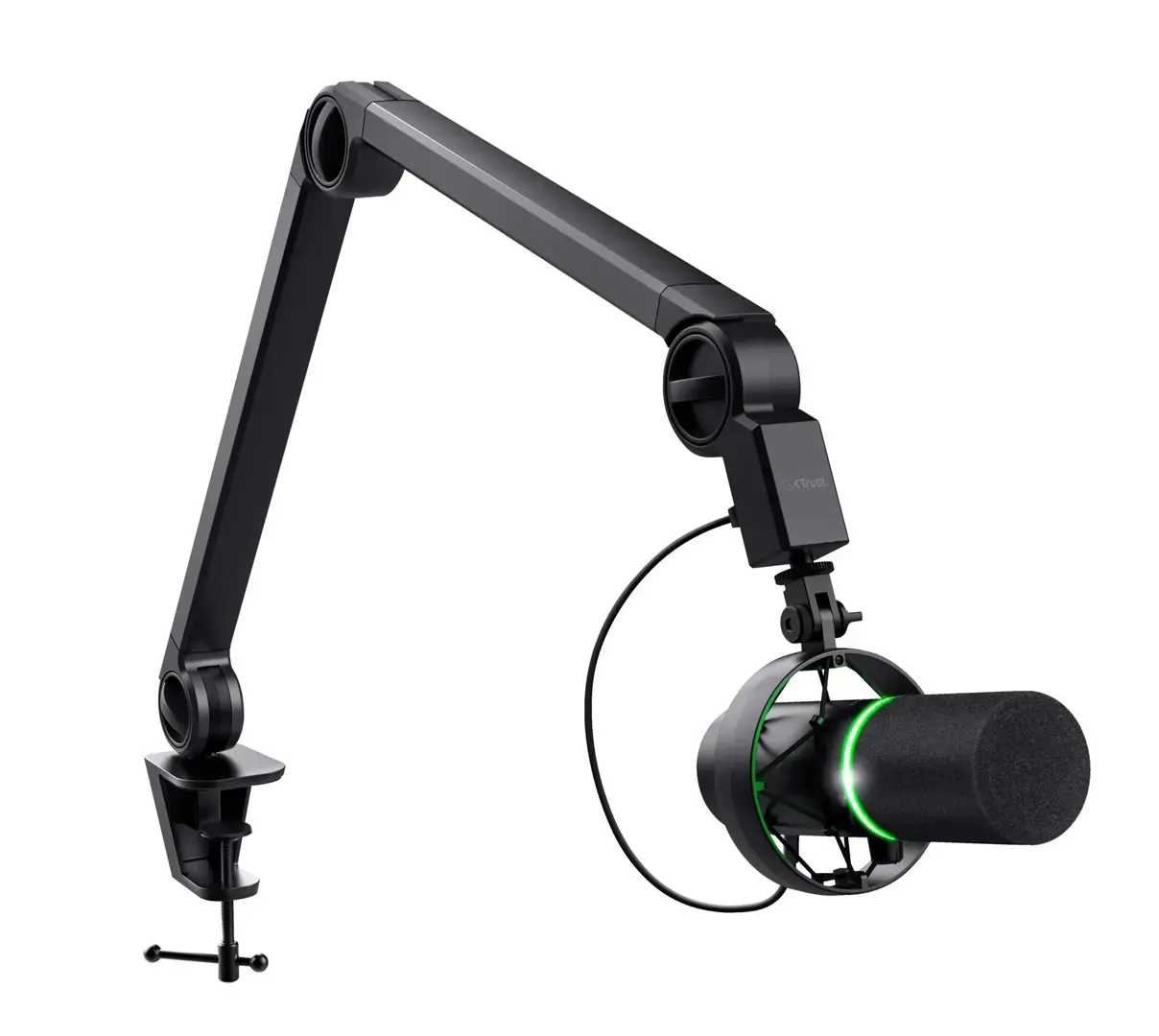 "Trust GXT 255+ Onyx", kompiuterio mikrofonas, 30-18000 Hz, 24 bitų, 96 kHz, 130 dB, kardioidinis