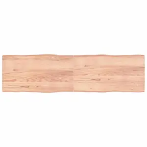 Stalviršis, šviesiai rudas, 220x60x(2-6) cm, medienos masyvas