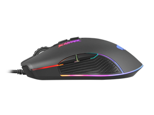 "NATEC Fury" žaidimų pelė "Scrapper" 6400DPI optinė su programine įranga ir RGB apšvietimu